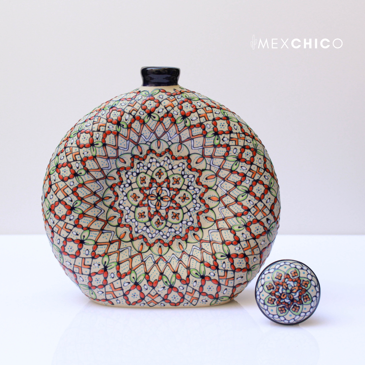 Infinity Bottle - Handcrafted Mexican Talavera Decanter - Image 3